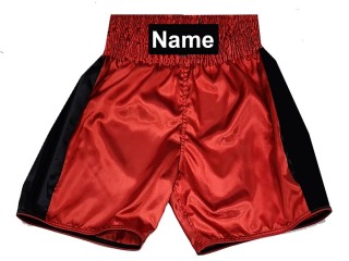 Personlig Bokseshorts Boxing Shorts : KNBSH-033-Rød